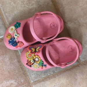 Little Girls Mary Jane Style Crocs, Size 8